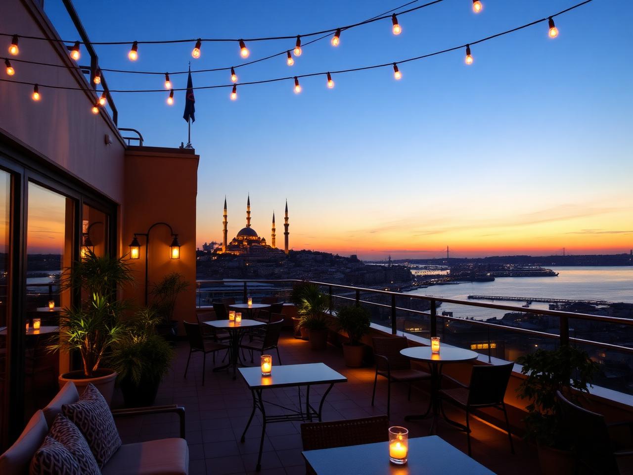 Otel teras manzarası